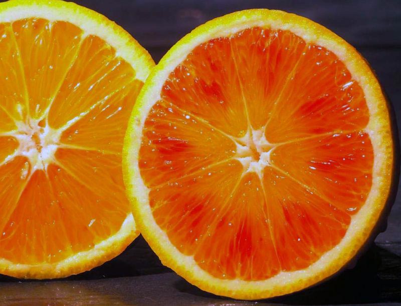 arance e arancione scuro