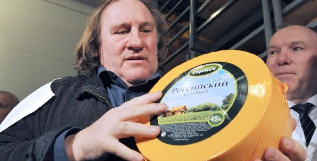 Depardieu e il formaggio russo