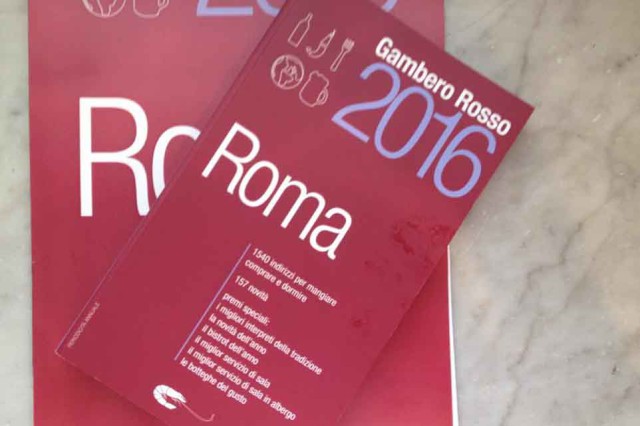 Gambero Rosso Roma guida 2016
