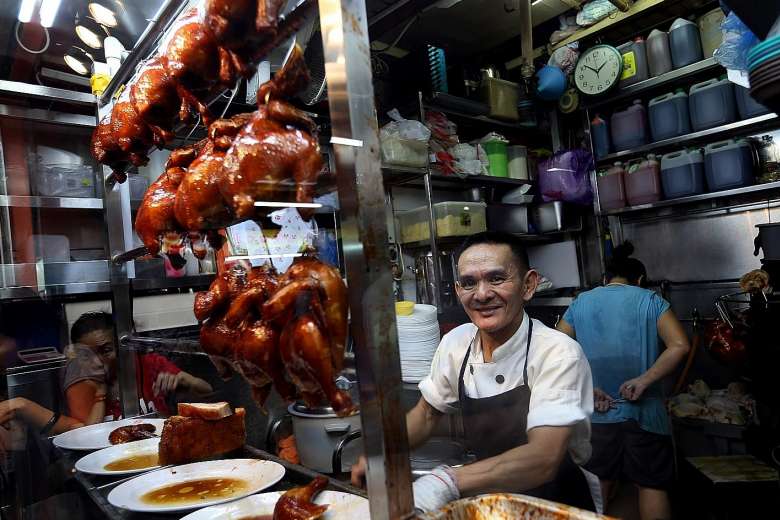 street food stella michelin singapore pollo