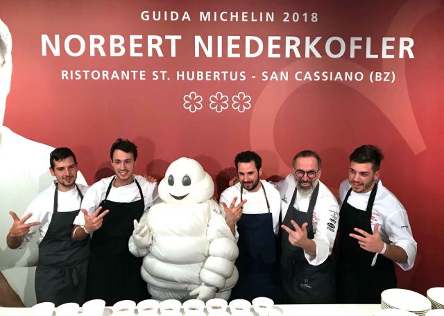 Norbert Niederkofler tre stelle Michelin festa