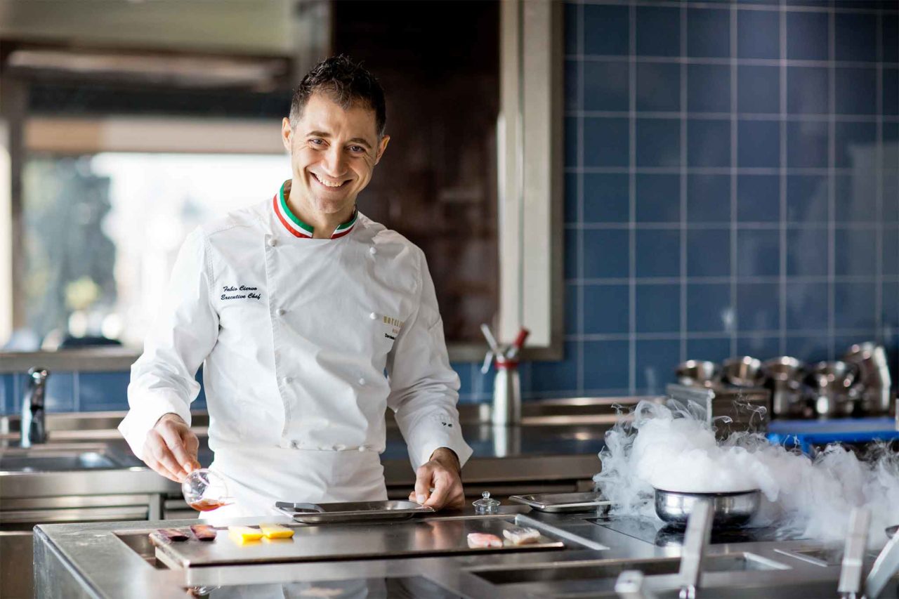 Fabio Ciervo chef de La Terrazza dell'hotel Eden