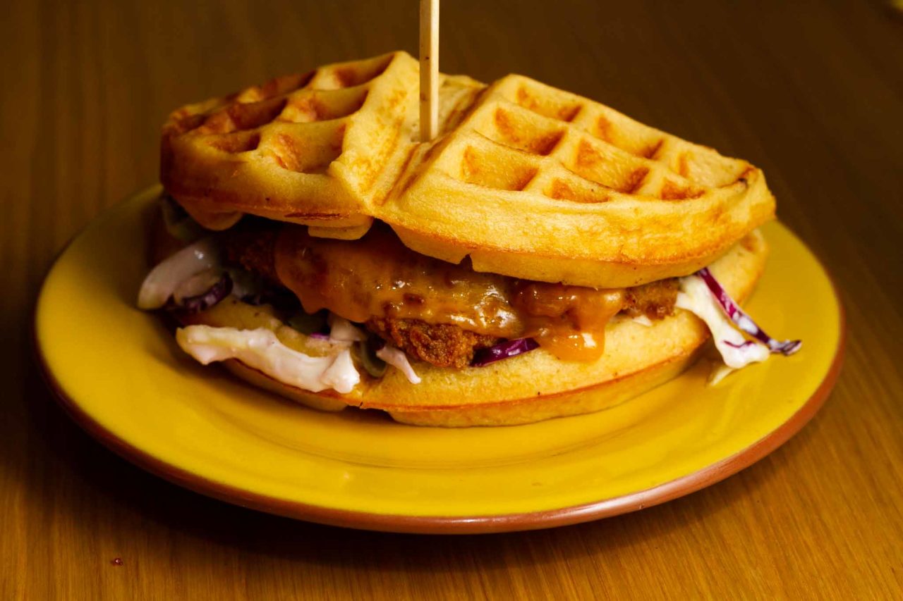 Chicken Waffle Burger crispy Mafya