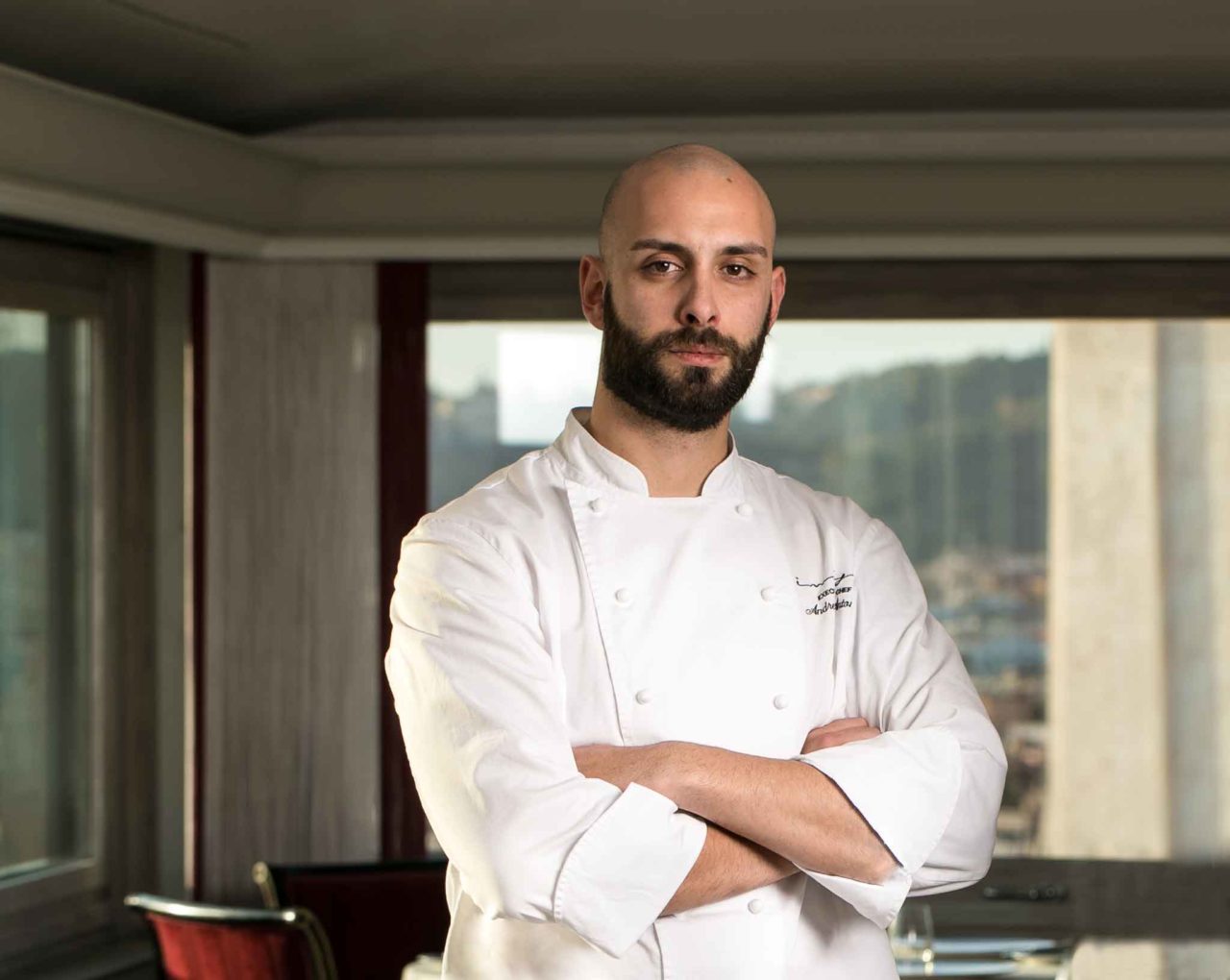 Andrea Antonini chef del ristorante Imago all'Hotel Hassler di Roma, stella Michelin