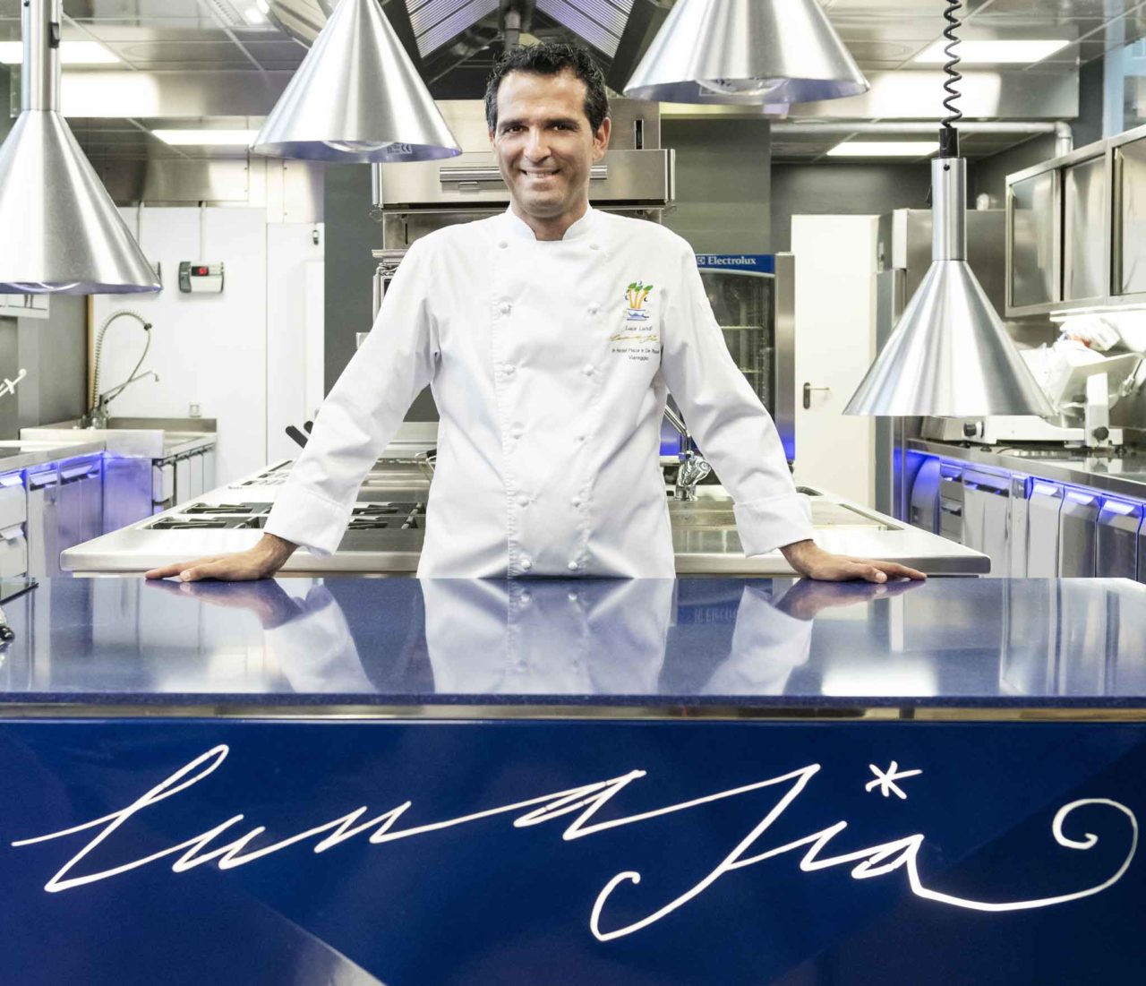 Luca Landi chef del ristorante stellato Lunasia a Viareggio