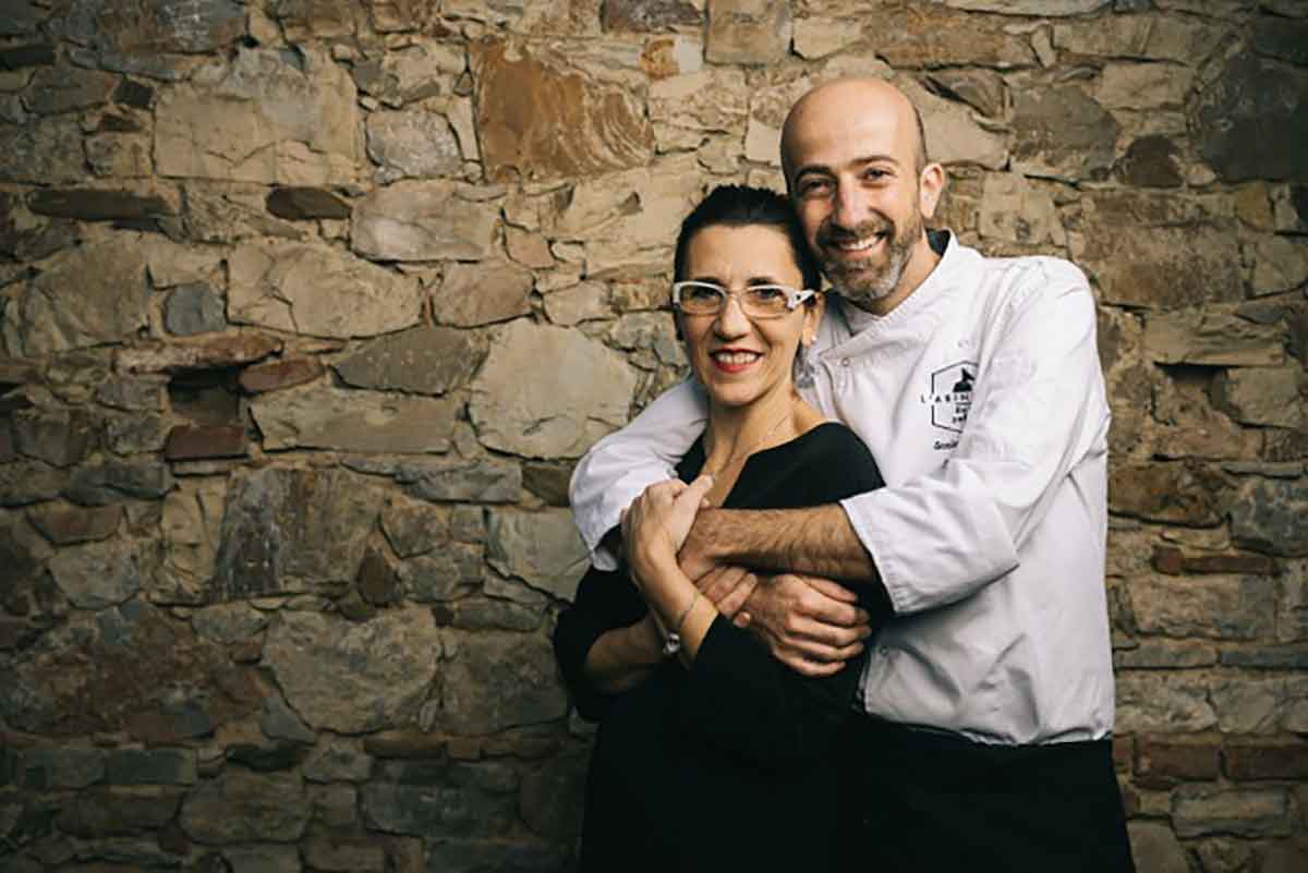 Senio Venturi chef del ristorante L'asinello a Castelnuopvo Berardenga