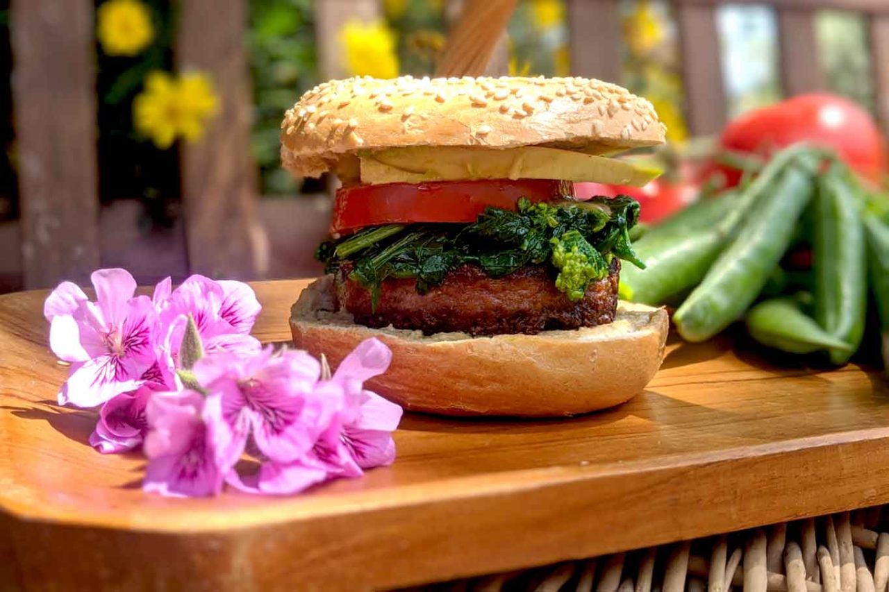 hamburger plant-based di Vivi Bistrot