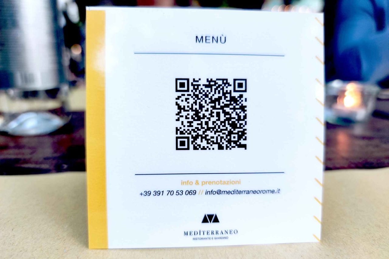 menu digitale del Mediterraneo al Maxxi