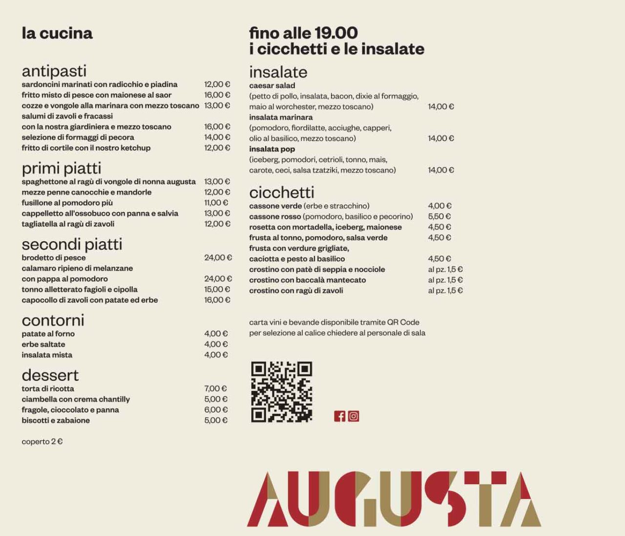 ristorante Rimini Augusta - Cucina e Cicchetto