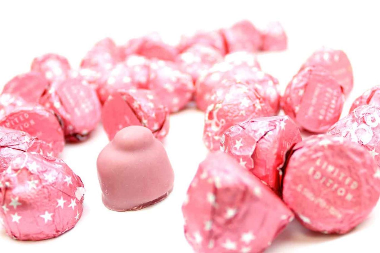 bacio perugina ruby fave cacao rosa