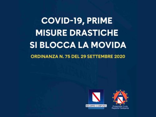 ordinanza Campania De Luca anti movida settembre 2020
