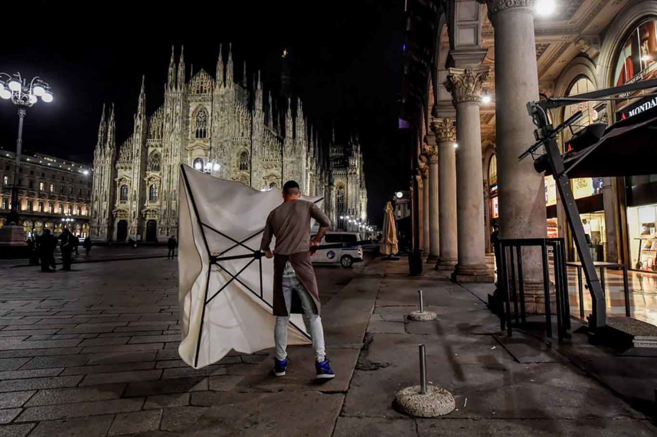 coprifuoco Milano Duomo