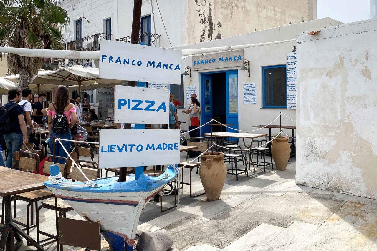 pizzeria Franco Manca isola di Salina