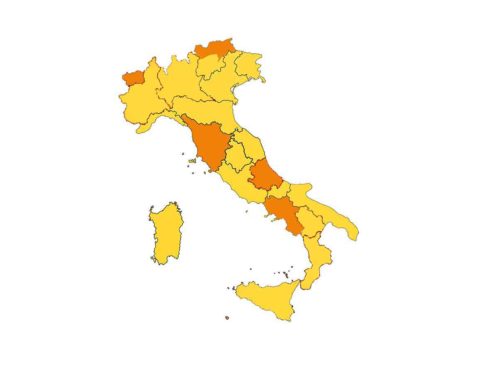 zone gialle Italia