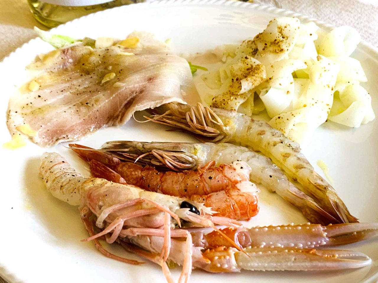 ristorante Lucia Giulianova Abruzzo  crudi di pesce