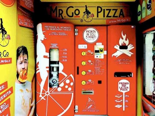 Distributore automatico pizza Roma mr go