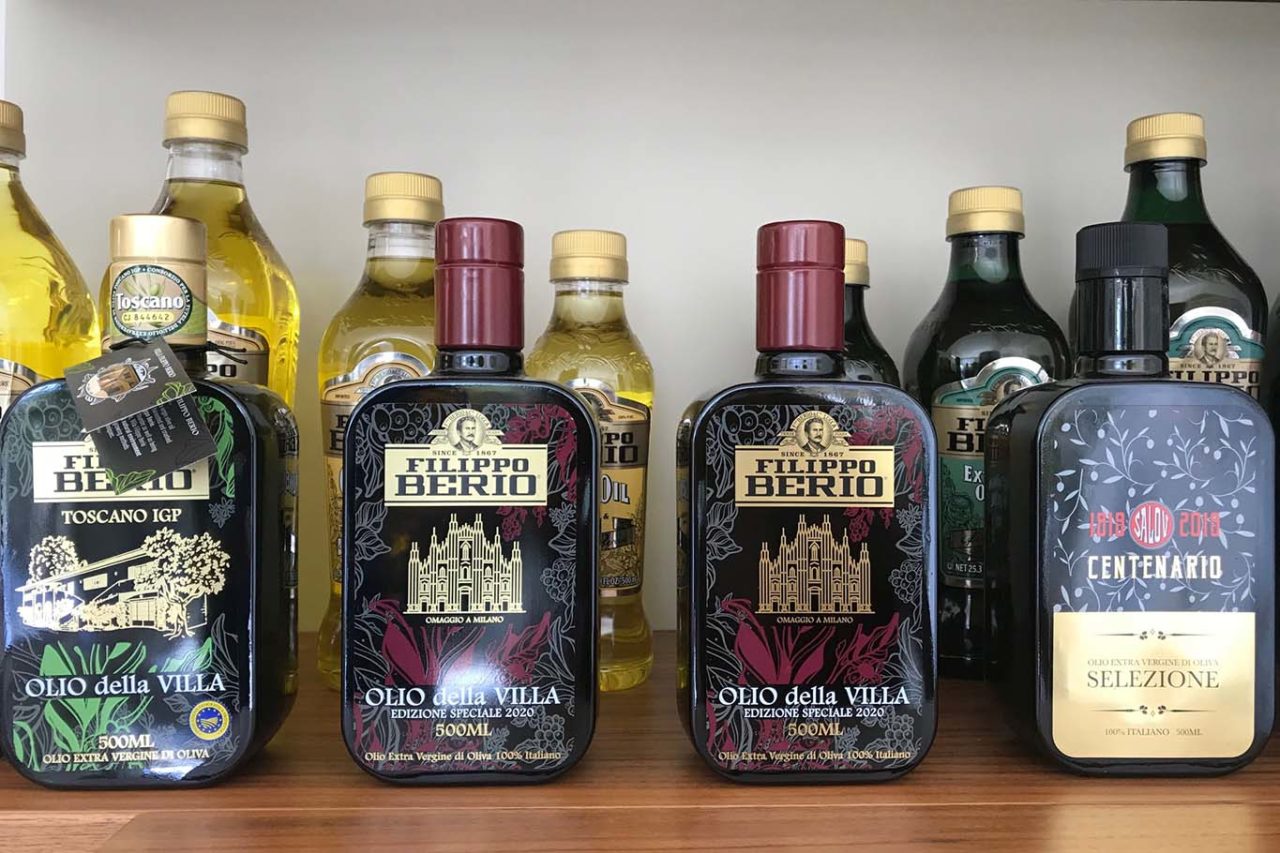 bottiglie olio extravergine di oliva blend