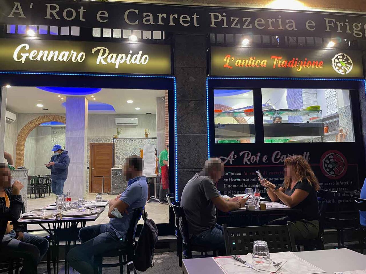 pizzeria a rot e carrett Gennaro Rapido Milano
