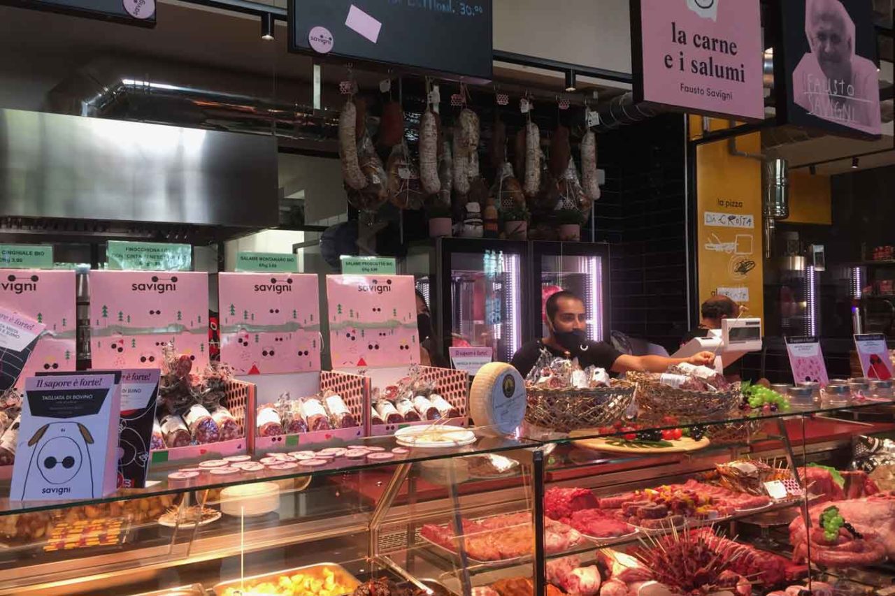 mercato centrale milano carne salumi savigni banco