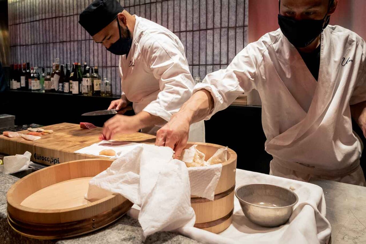 ristorante giapponese Umi Salerno gli chef