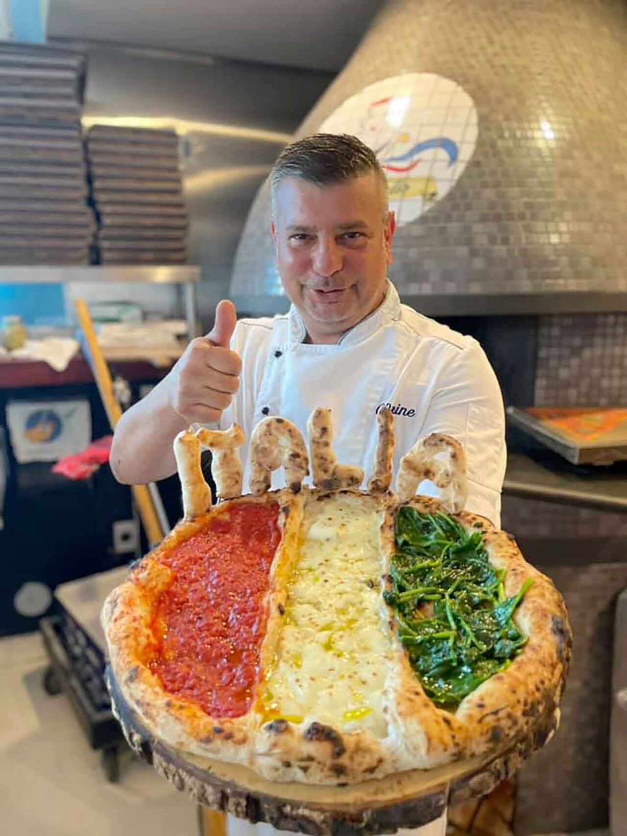 pizza a Las Vegas vince Carmine Candito