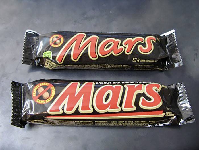 shrinkflation, il caso del Mars
