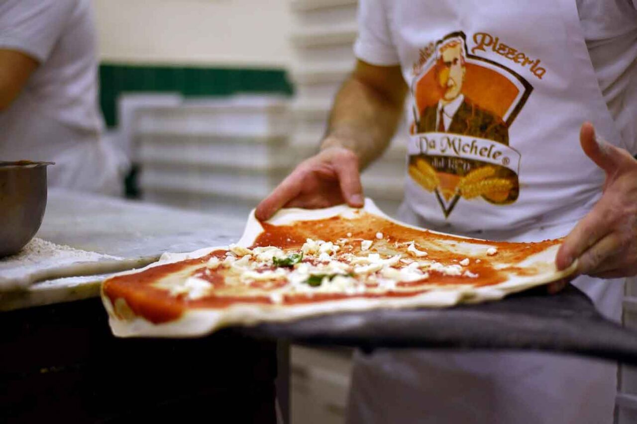 la pizza di Michele al Pizza Village Napoli 2023