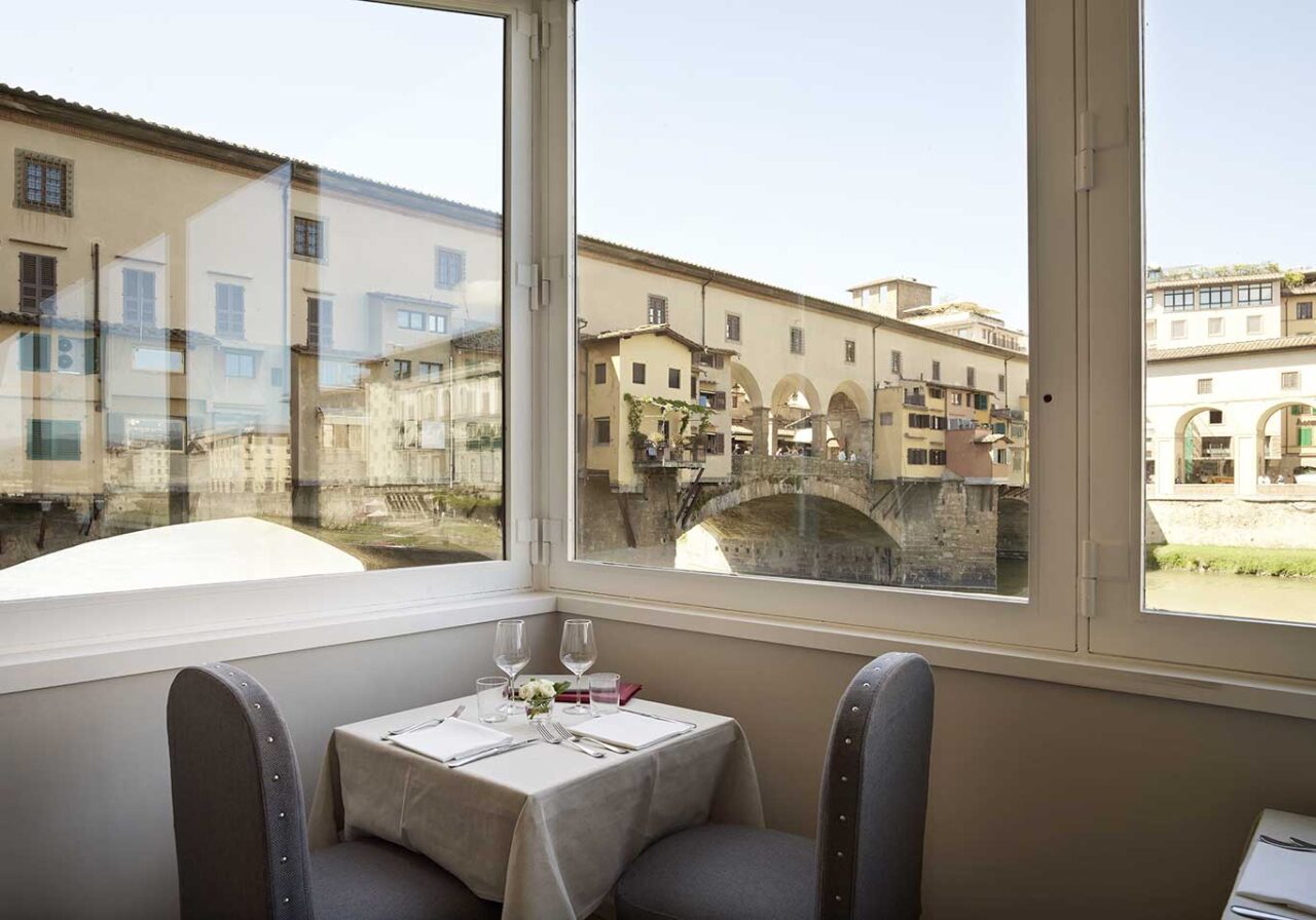 tavolo al ristorante Golden View a Firenze 