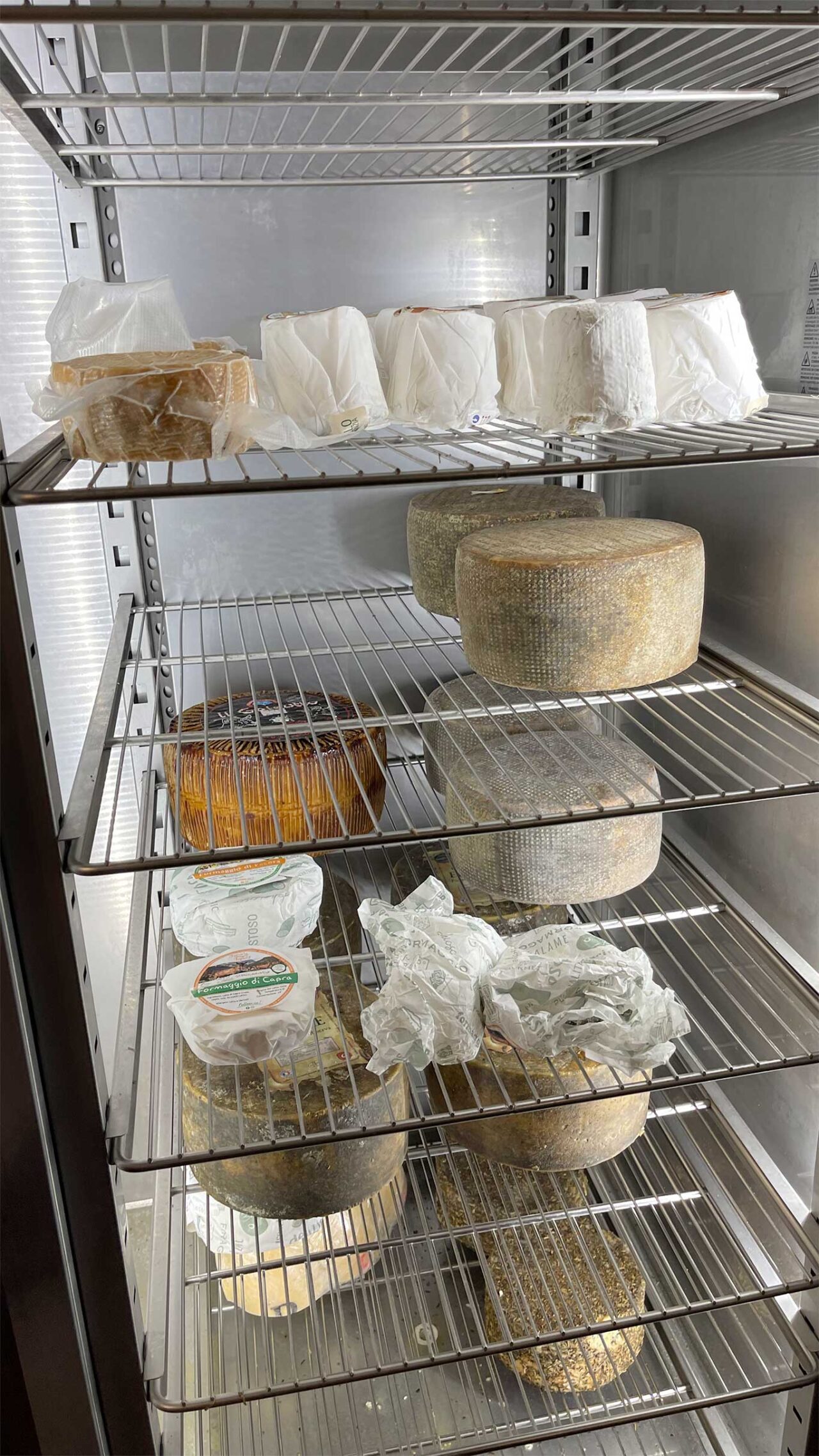 i formaggi dell'agriturismo Seguire le Botti a Borgo Vodice vicino Latina 