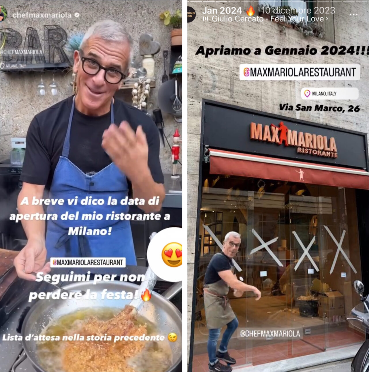 Max Mariola ristorante Milano