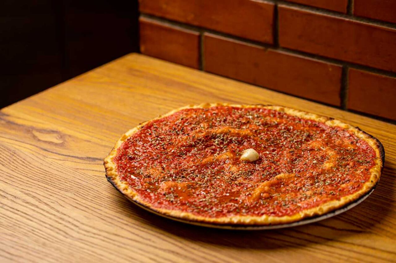 la pizza marinara della pizzeria Svario a Roma