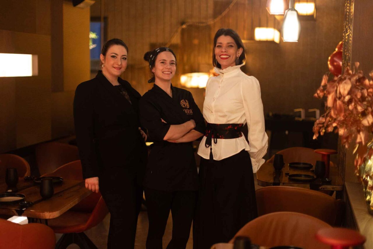 Emanuela Esposito, Paola Guarino, Magdalena Rodriguez del  Moon Asian Bar a Roma