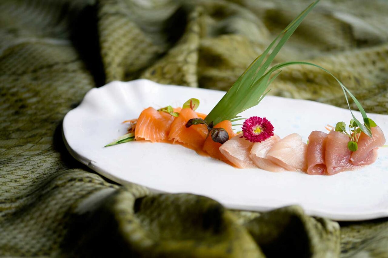il sashimi del ristorante di pesce Les Vernissage a Milano