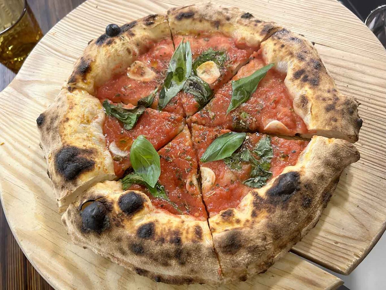 la pizza marinara di Martucci che ha vinto il Girone E del Campionato della Pizza
