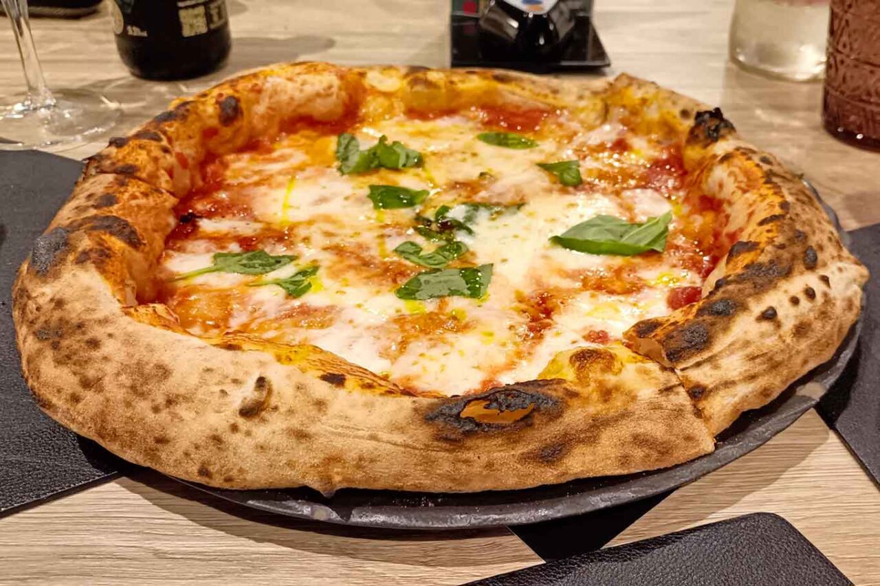 la pizza margherita de I Vesuviani che è arrivata seconda nel Girone E del Campionato della Pizza