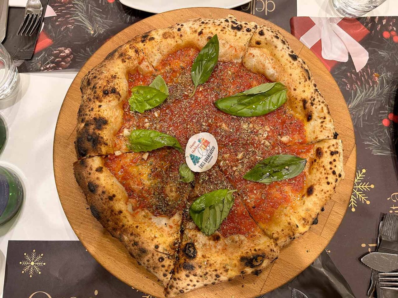 la pizza marinara di Luca Brancaccio che arriva secondo nel Girone B del Campionato della Pizza 2024