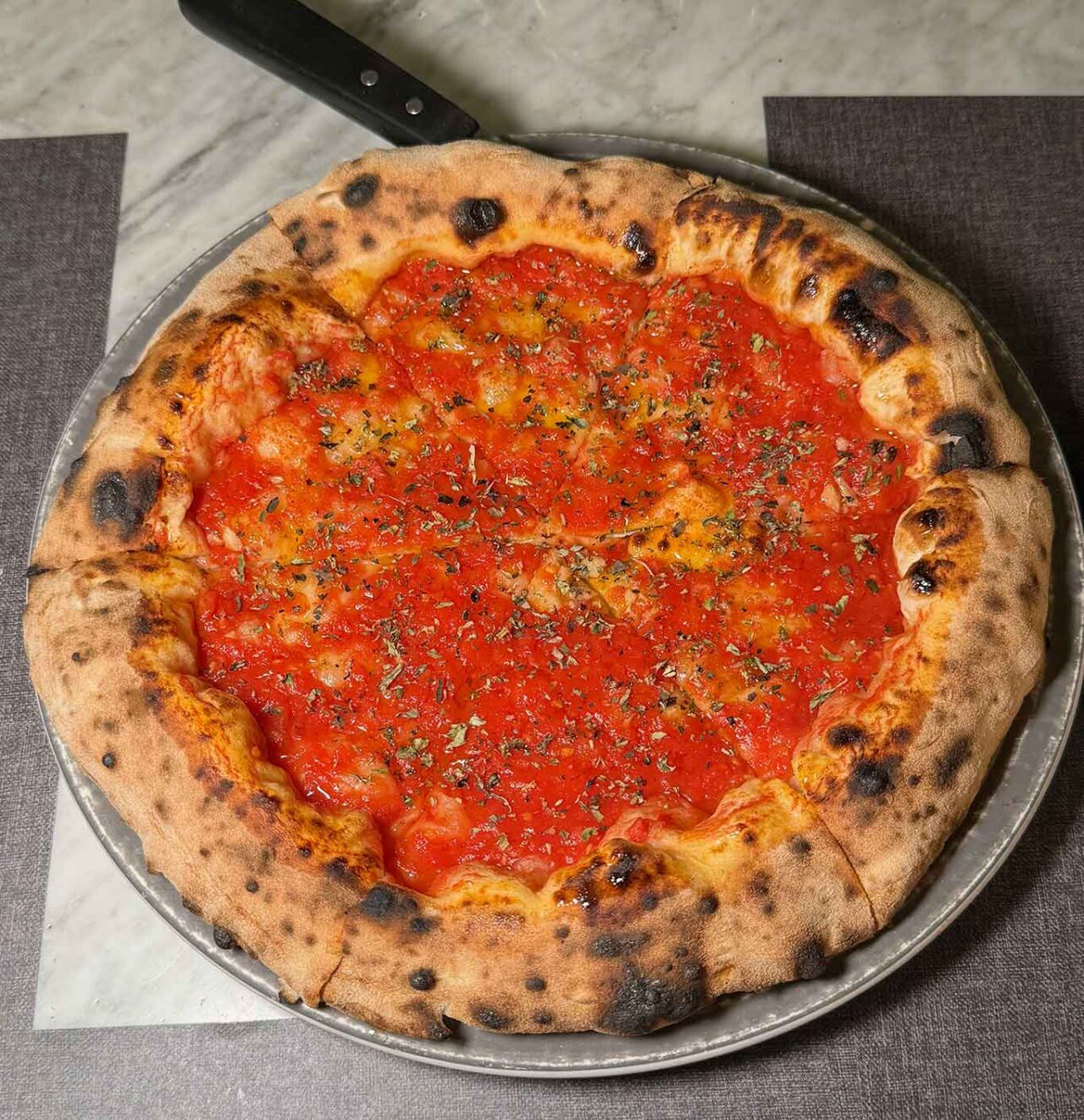 la pizza marinara di Pepe in Grani seconda nel Girone A del Campionato della Pizza