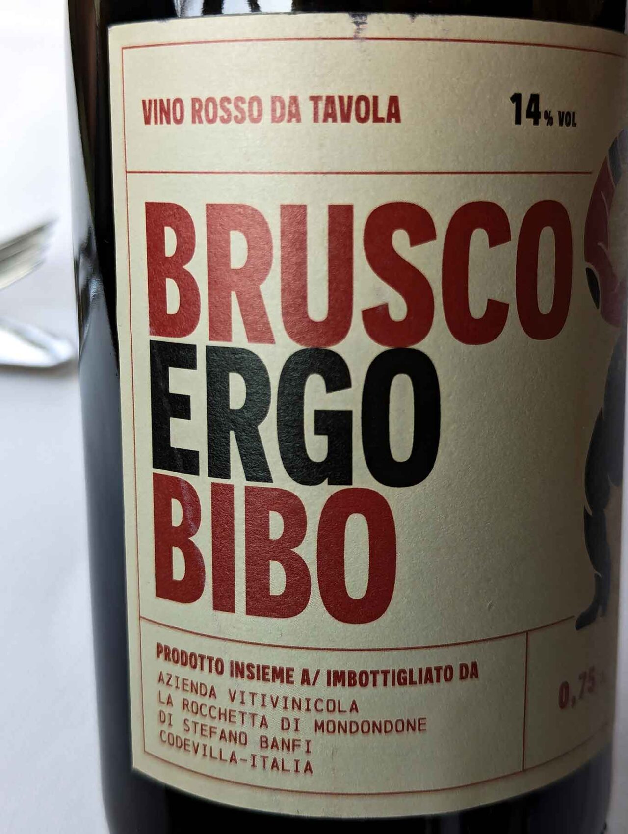 Il vino del ristorante Erba Brusca a Milano
