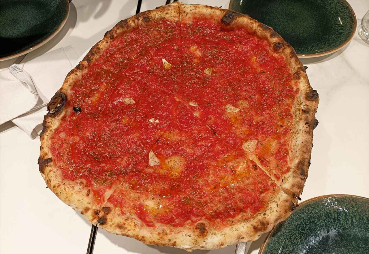 la pizza marinara della pizzeria Bro a Napoli nella qualificazione del Girone G del Campionato della Pizza