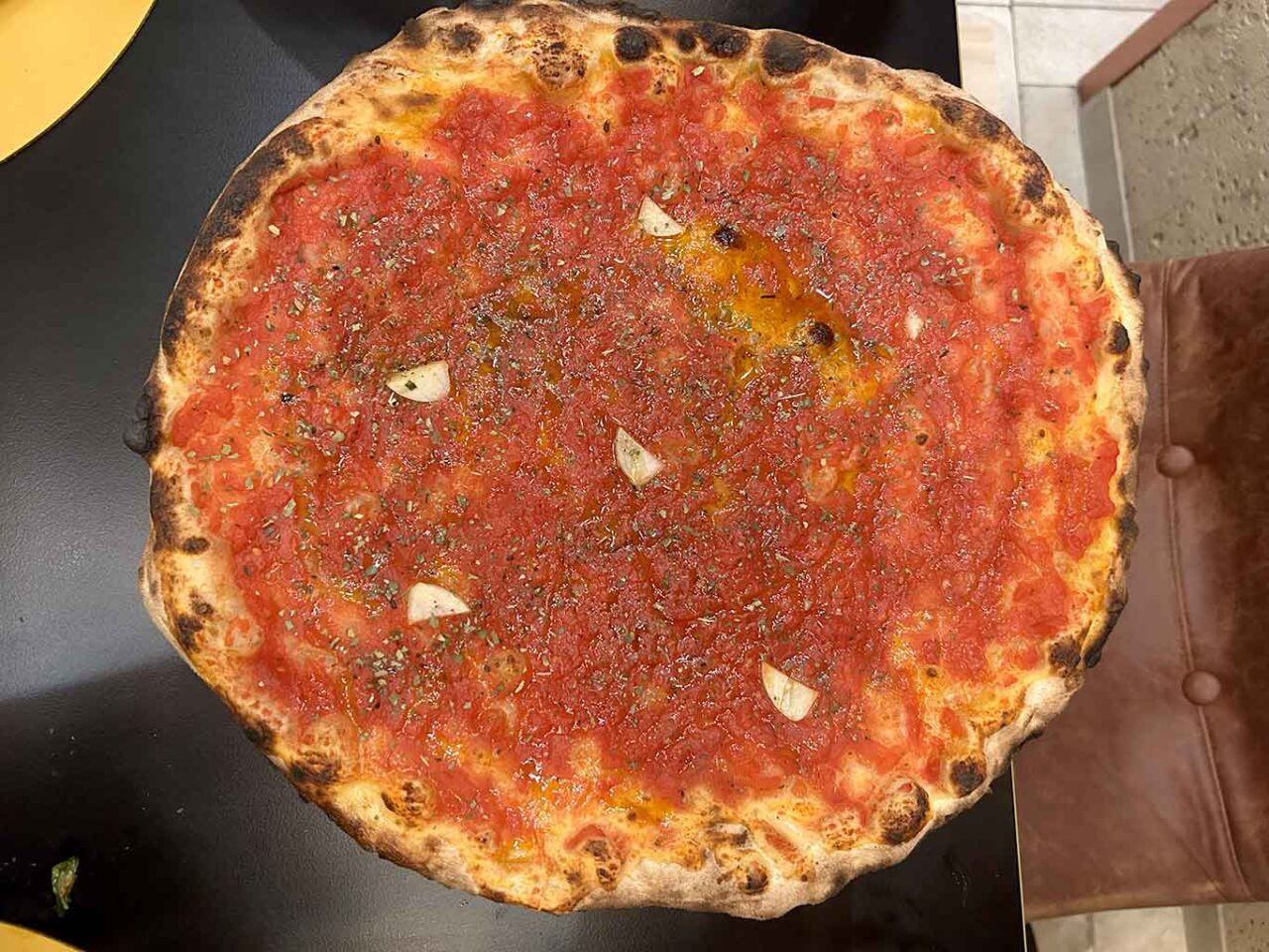 la pizza marinara di Gaetano Paolella che vince il Girone I del Campionato della Pizza 2024