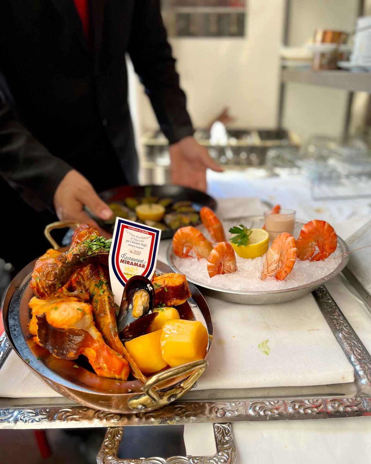 bouillabaisse tradizionale del ristorante Le Miramar a Marsiglia
