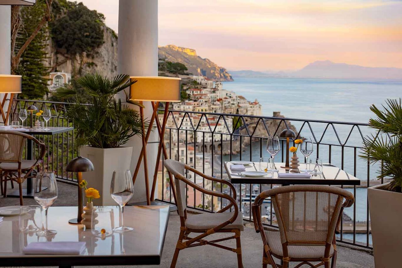la terrazza dove mangiare i cannelloni di Amalfi 1924