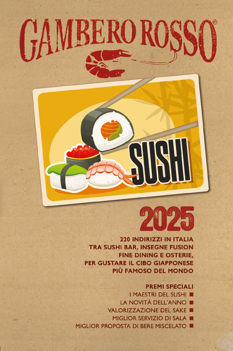 migliori sushi 2024 cover guida Gambero rosso 2025